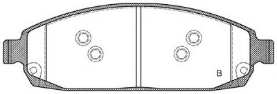 OPEN PARTS bpa117302 -  Комплект тормозных колодок, дисковый тормоз